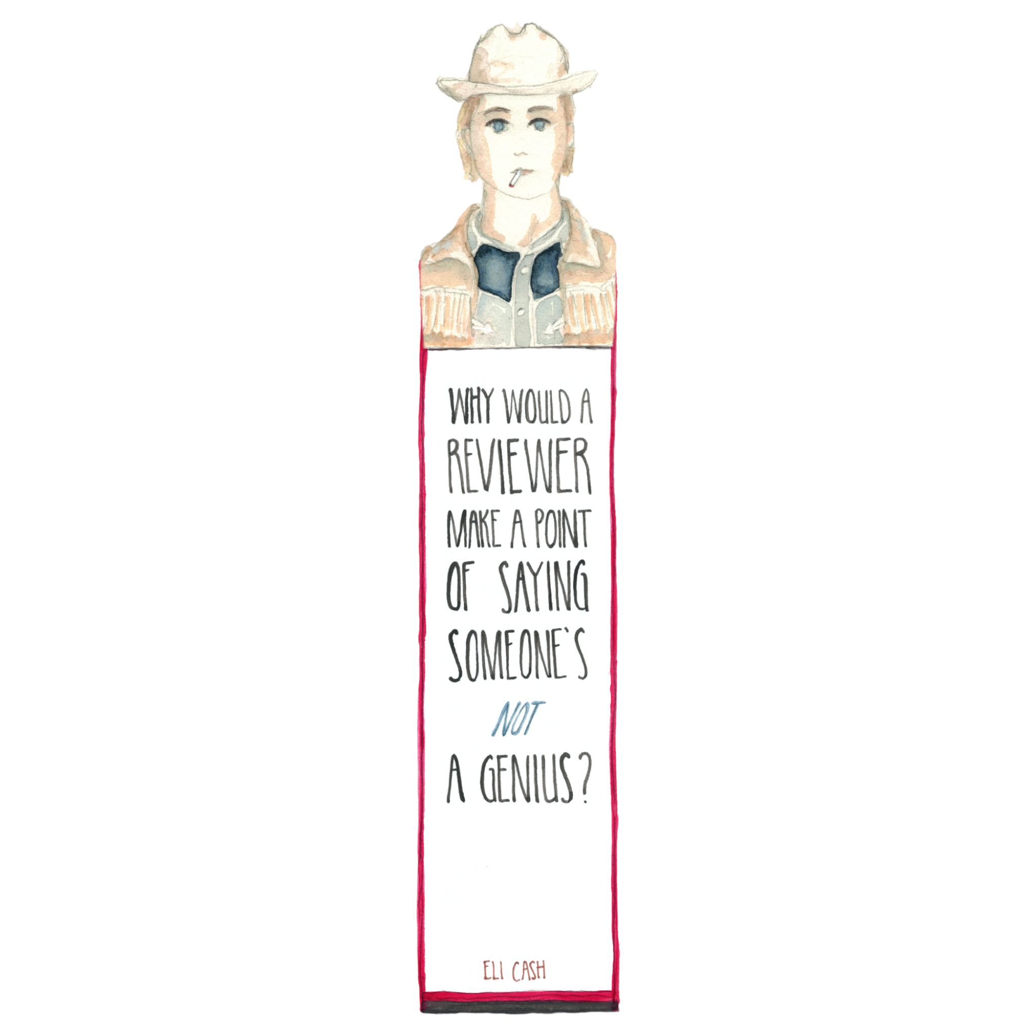 The Royal Tenenbaums - Eli Cash Bookmark