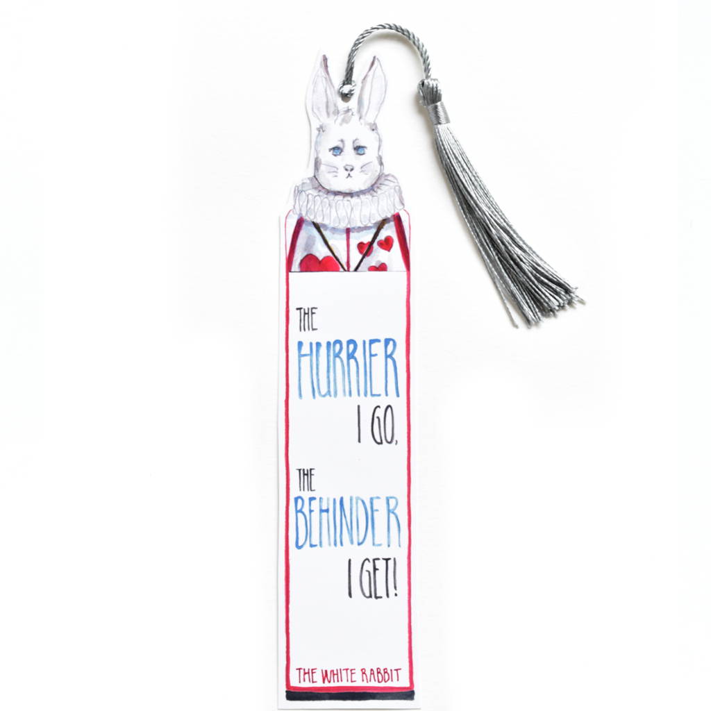 White Rabbit Bookmark