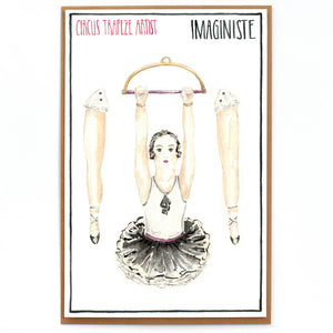 Circus Trapeze Artist Card