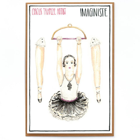 Circus Trapeze Artist Card